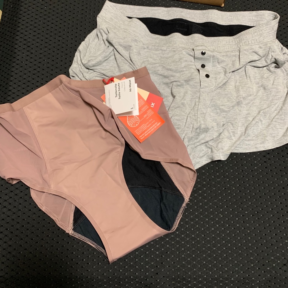 Thinx period panty and sleep short -NEW NEVER WORN